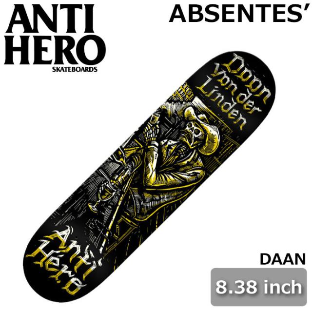 スケート デッキ ANTI HERO アンチヒーロー スケートボード [AN-8] 8.38inch ABSENTES DAAN スケボー パーツ SKATE BOARD DECK