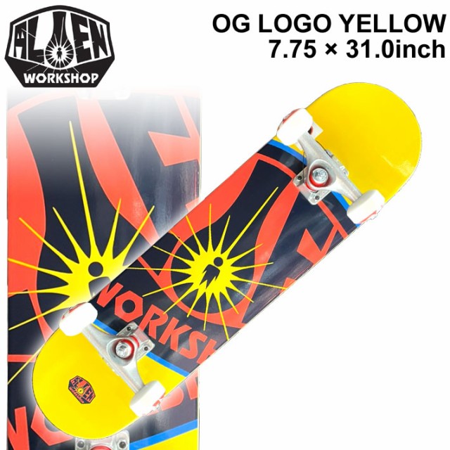 最安値に挑戦 ALIEN WORKSHOP スケートボード コンプリート エイリアン ワークショップ OG LOGO YELLOW スケボー 完成品  の通販はau PAY マーケット - フォローズsurf&snow｜商品ロットナンバー：506835312