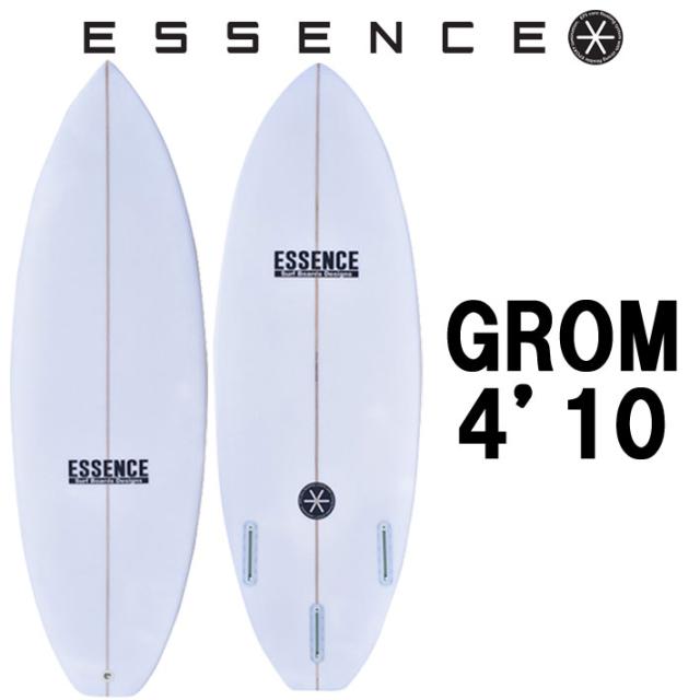 2025 ESSENCE BOARDS エッセンス サーフボード GROM 4.10ft CLEAR グロム 4.10 サーフィン キッズサーフボード 3FIN 海 キッズ サーフボード [営業所留め送料無料]