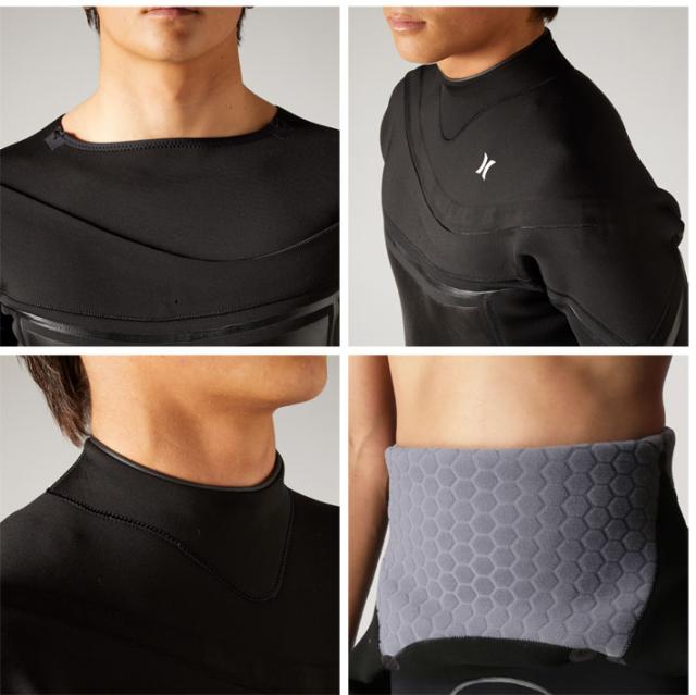 2025 Hurley ハーレー ウェットスーツ セミドライ フルスーツ メンズ 5mm×4mm×3.5mm [JCV2506] CHEST ZIP ADVANTAGE EVO サーフィン 冬用