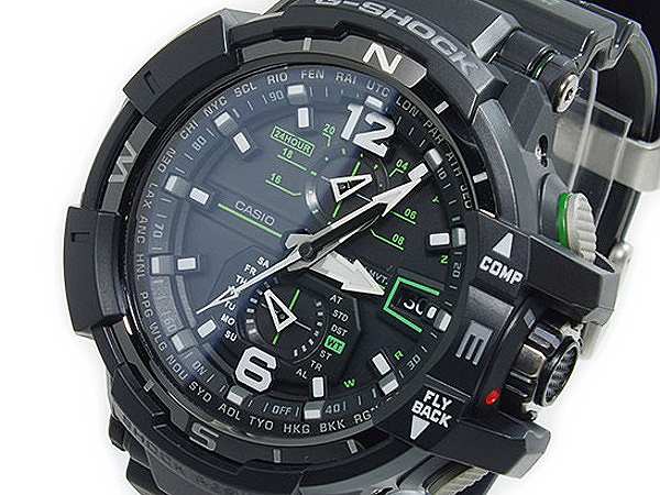 腕時計 メンズ カシオ CASIO Gショック スカイコックピット GW-A1100-1A3 ブラック｜au PAY マーケット