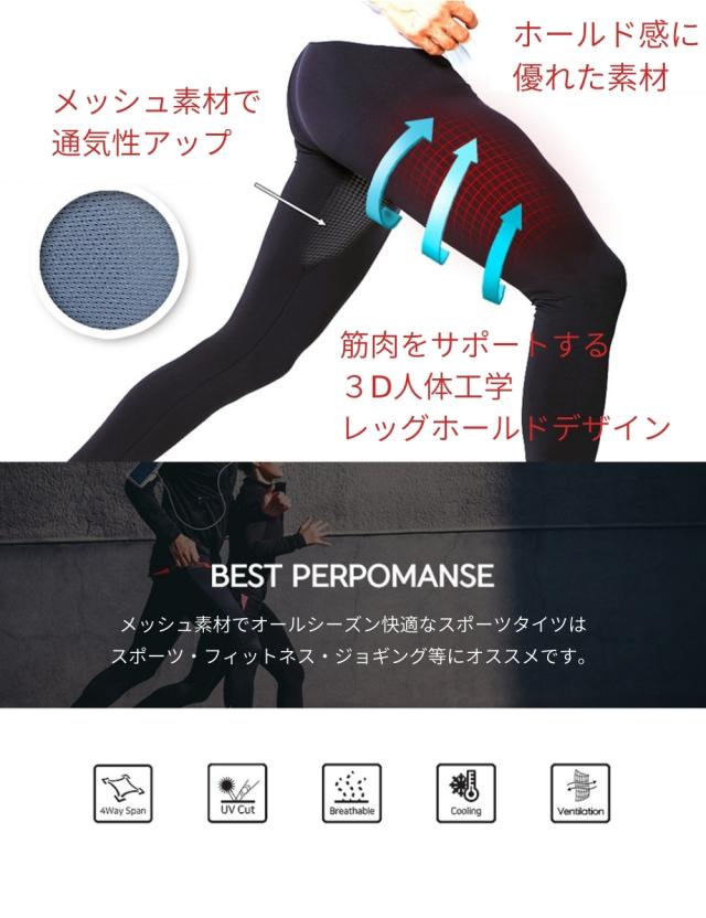 EXIO プレミアムコンプレッションメッシュタイツ 04