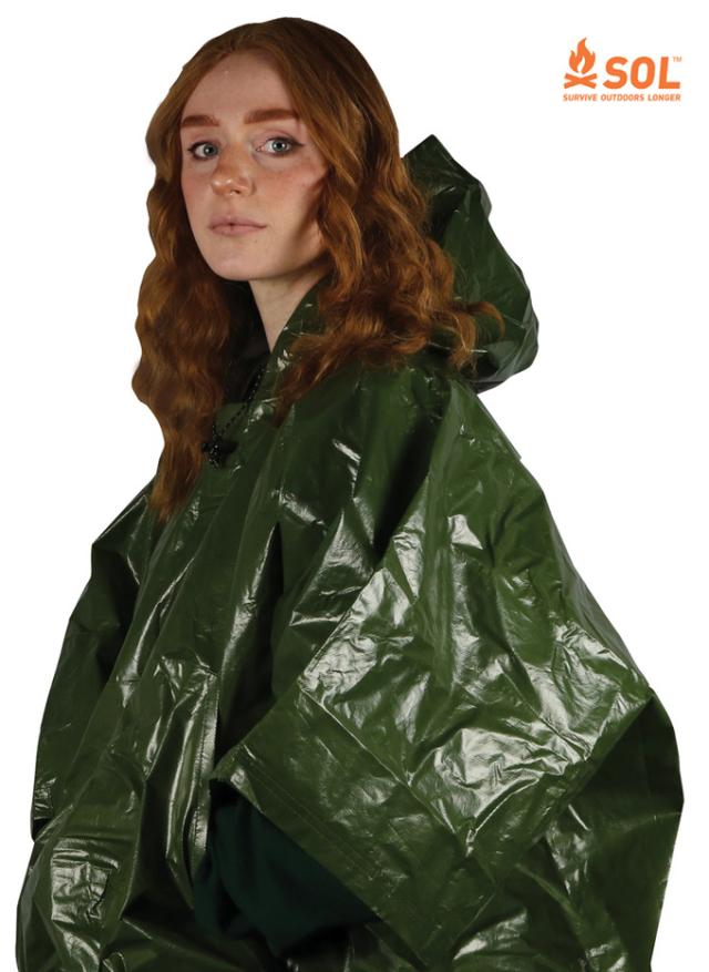 スポーツユーティリティポンチョ ODグリーン