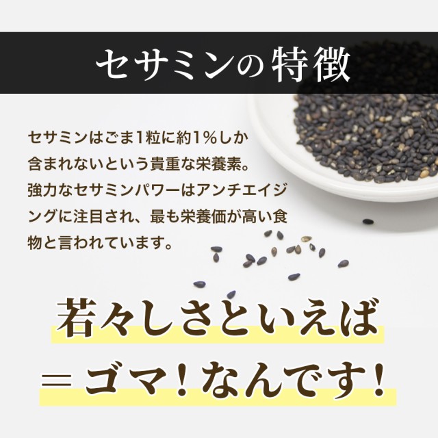 黒ゴマセサミン 発酵黒ニンニク 約3ヵ月分 黒胡麻 胡麻 サプリメント 健康食品 ぽっきりの通販はau PAY マーケット -  サプリ専門店シードコムスau PAY マーケット店