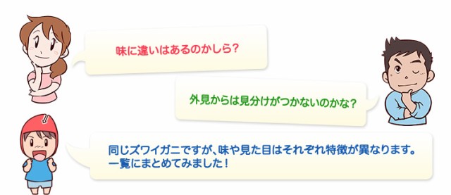 味に違いはあるのかしら？ 外見からは見分けがつかないのかな？