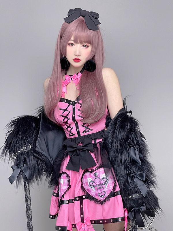 ゴシック ゴスロリ アイドル ローズ BIGリボン JSK ロリータ