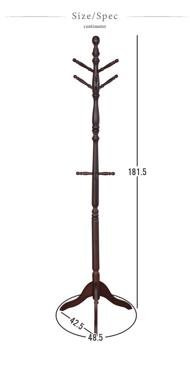 ポールスタンド ポールハンガー おしゃれ 木製 帽子掛け コート