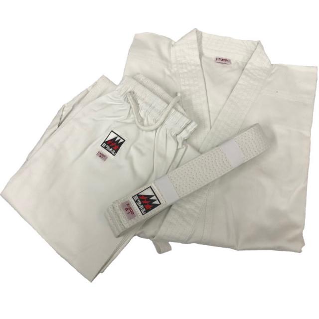 空手着 上下セット 白帯付き メンズ 男女兼用 ミツボシ K200 武道