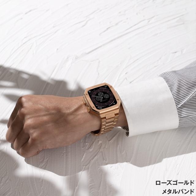AppleWatch 一体型バンド メタルバンド ラバーバンド