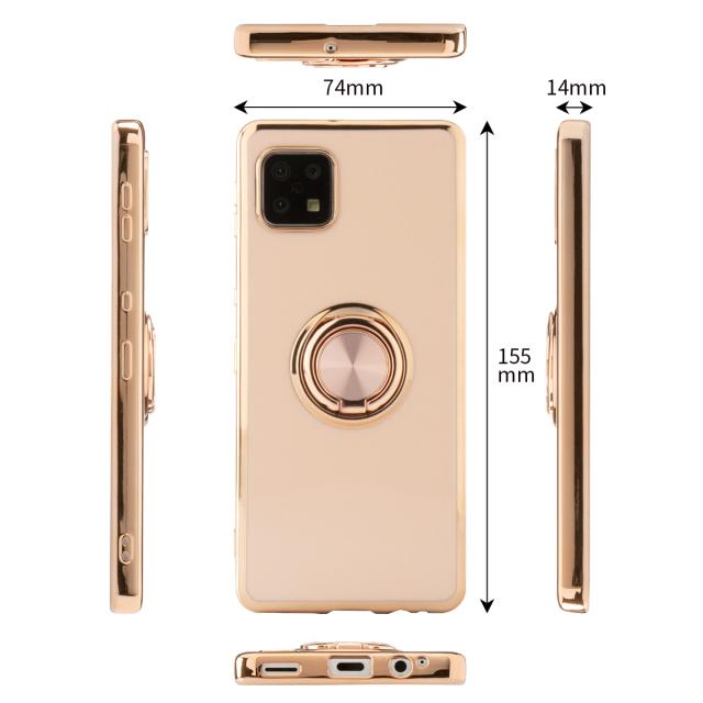 AQUOS sense6 SH-54B SHG05 耐衝撃 メタルリングケース