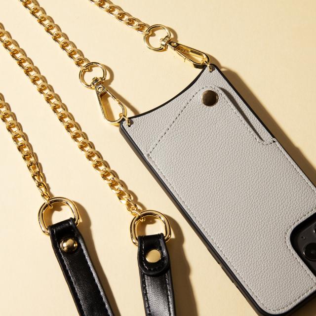 レザーメタルチェーン クロスボディ