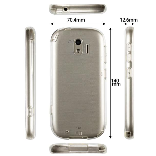 らくらくスマートフォン4 me F-04J F-03K TPU クリアケース