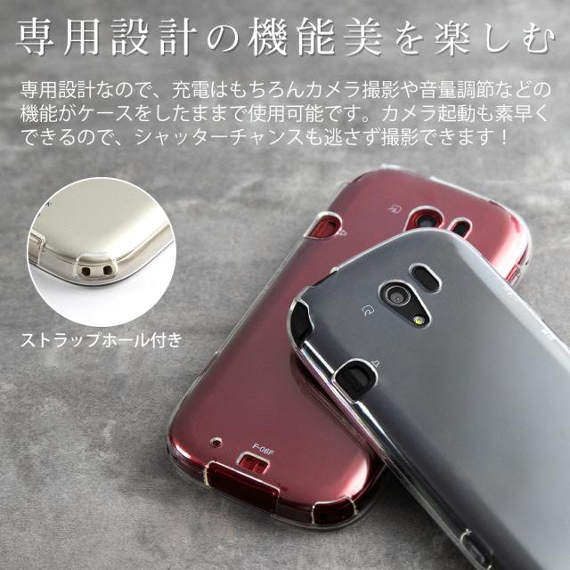 らくらくスマートフォン3 F-06F TPU クリアケース