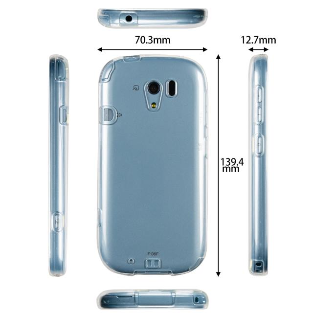 らくらくスマートフォン3 F-06F TPU クリアケース