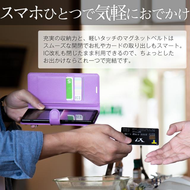 Galaxy A30 SCV43 レザー手帳型ケース