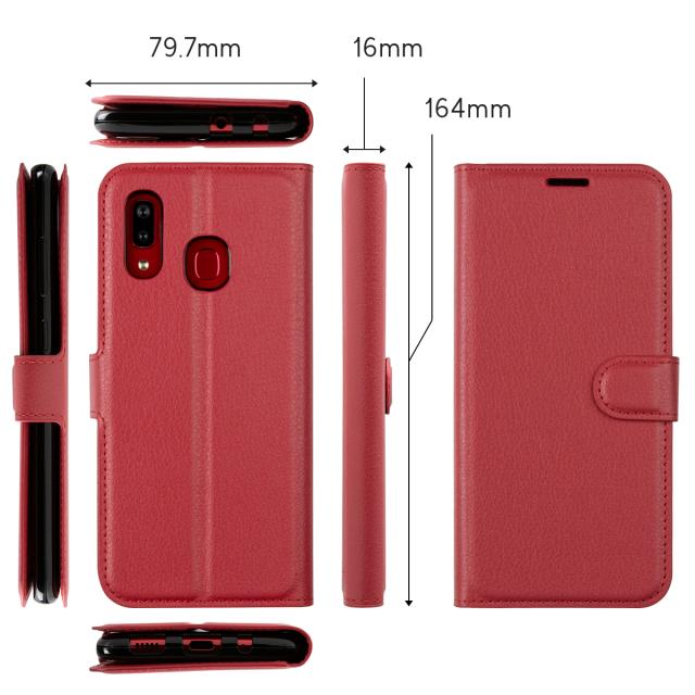 Galaxy A30 SCV43 レザー手帳型ケース