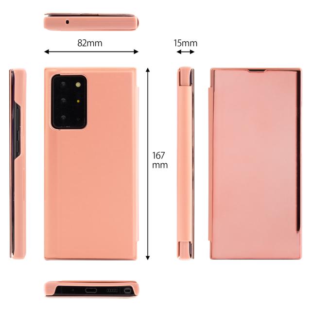 Galaxy Note20 Ultra 5G SC-53A SCG06 半透明手帳型ケース