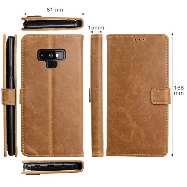 Galaxy Note9 SC-01L SCV40 レザー手帳型ケース