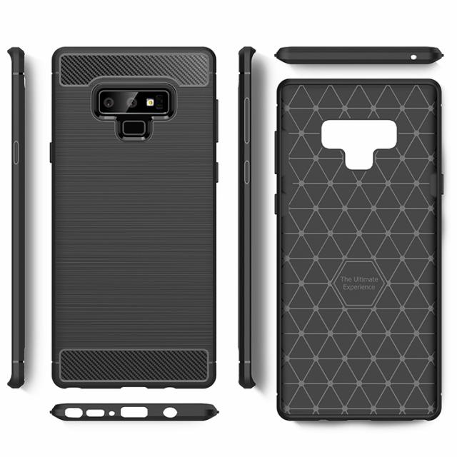 Galaxy Note9 SC-01L SCV40 カーボン調TPUケース