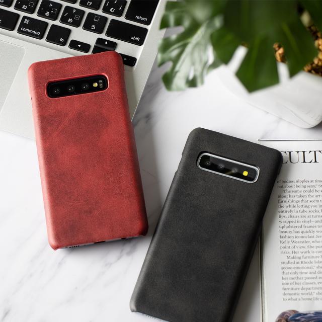 Galaxy S10 レザーハードケース