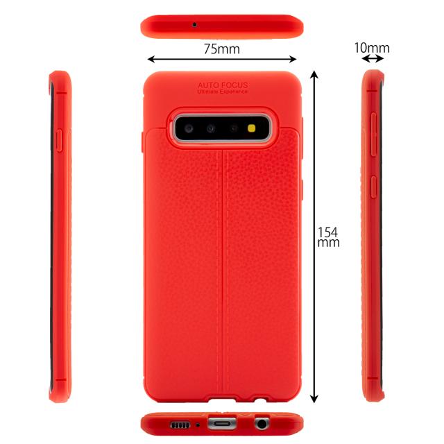 Galaxy S10 レザー調TPUケース