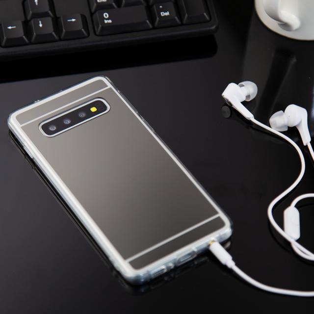Galaxy S10 SC-03L SCV41 背面ミラー TPU ケース