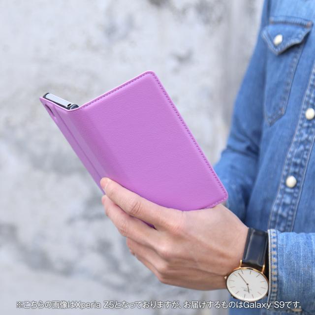 Galaxy S9 レザー手帳型ケース