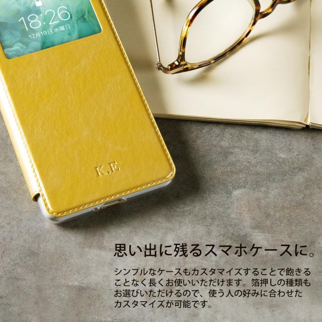 箔押しオプション 窓開き手帳型