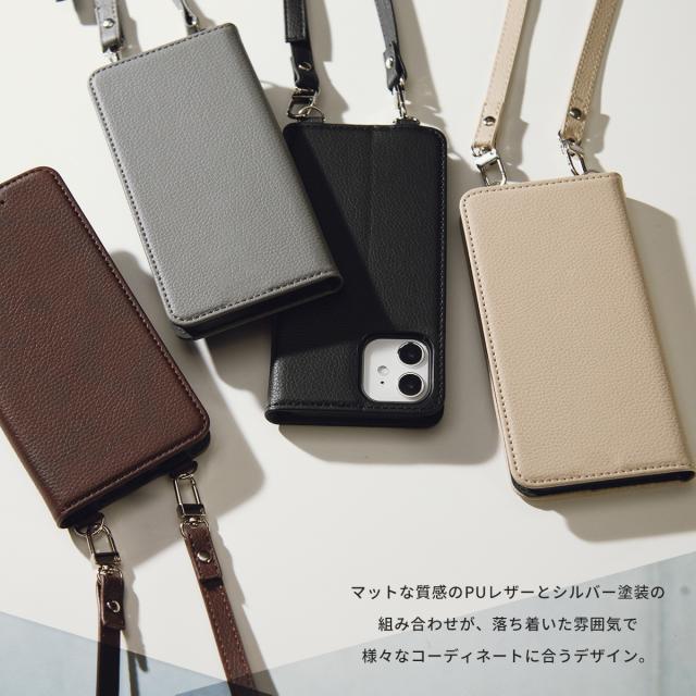 iPhone12/12Pro iPhoneSE(第二世代)/8/7 文字入れ対応 手帳ショルダー型レザーケース