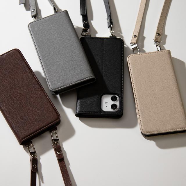 arrows 箔文字入れ対応 手帳ショルダー型レザーケース