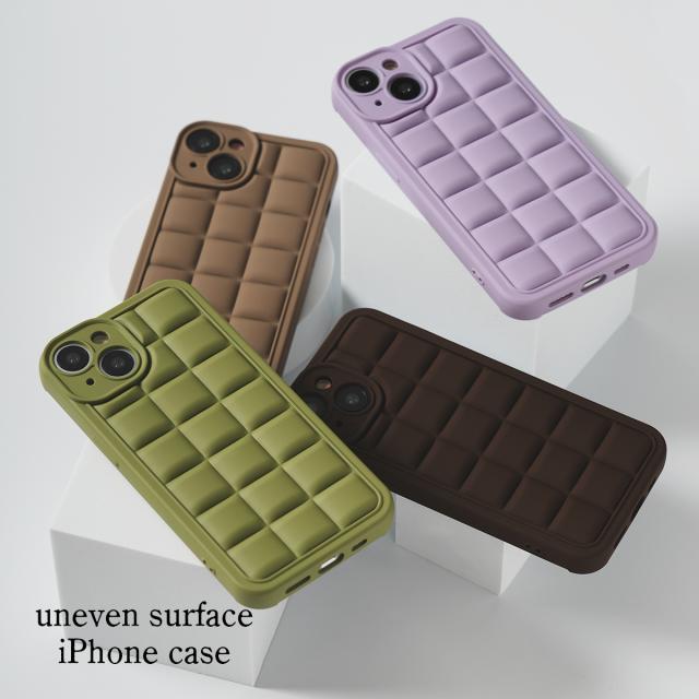 iPhone キューブブロック マットソフトケース