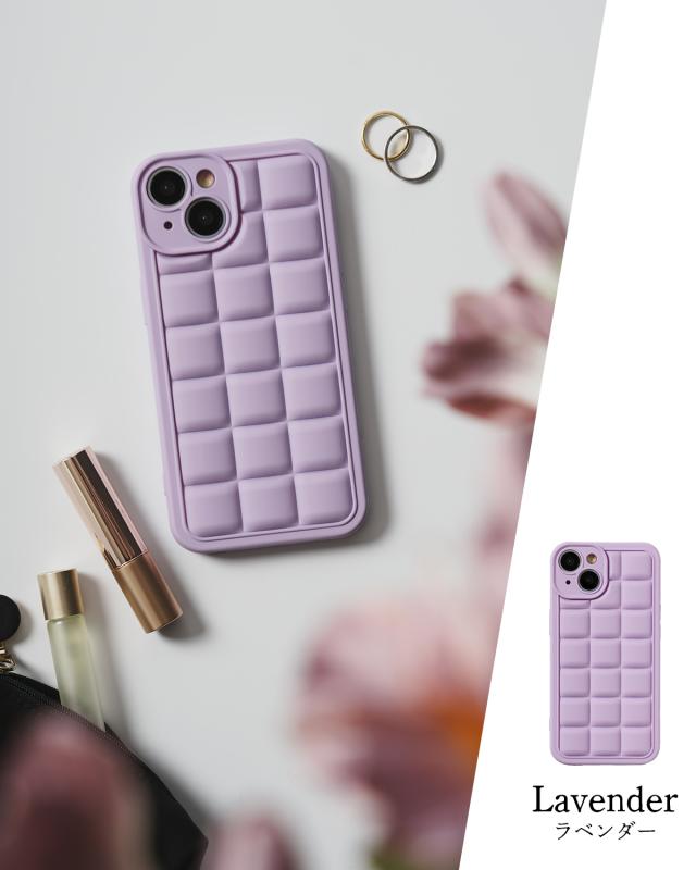 iPhone キューブブロック マットソフトケース