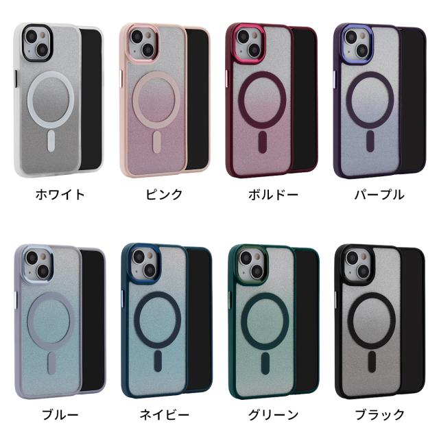 iPhone 各機種 MagSafe対応 ラメケース