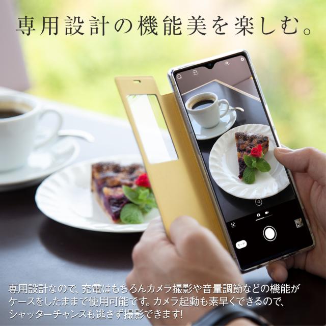 OPPO A5 2020 リング付き窓開き手帳型ケース