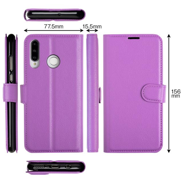 P30 Lite レザー手帳型ケース