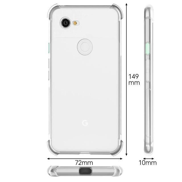 Pixel3 耐衝撃TPUクリアケース