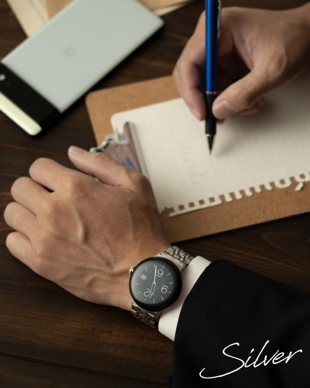 Pixel Watch 7連ステンレス メタル バンド