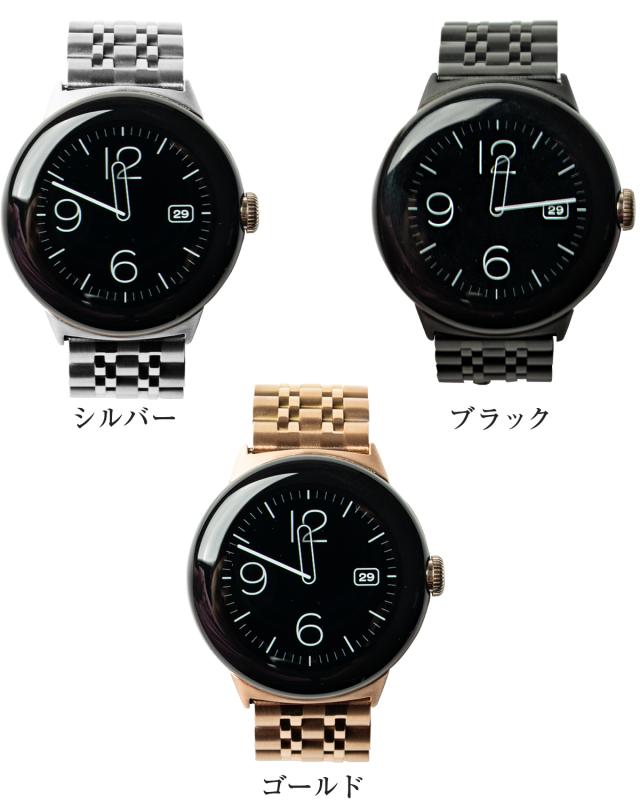 Pixel Watch 7連ステンレス メタル バンド