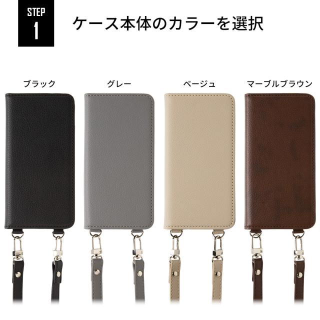 OPPO 文字入れ対応 手帳ショルダー型レザーケース