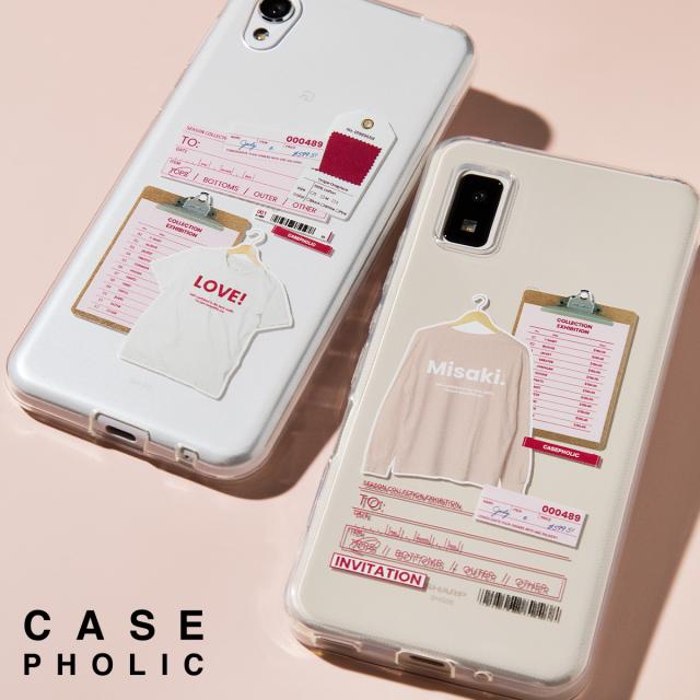 AQUOS 各機種 オーダーシート風コラージュソフトケース