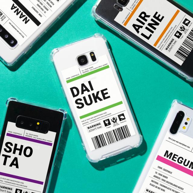 出荷ラベルモチーフ Galaxy スマホケース