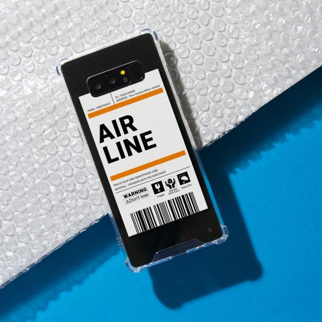 出荷ラベルモチーフ Galaxy スマホケース