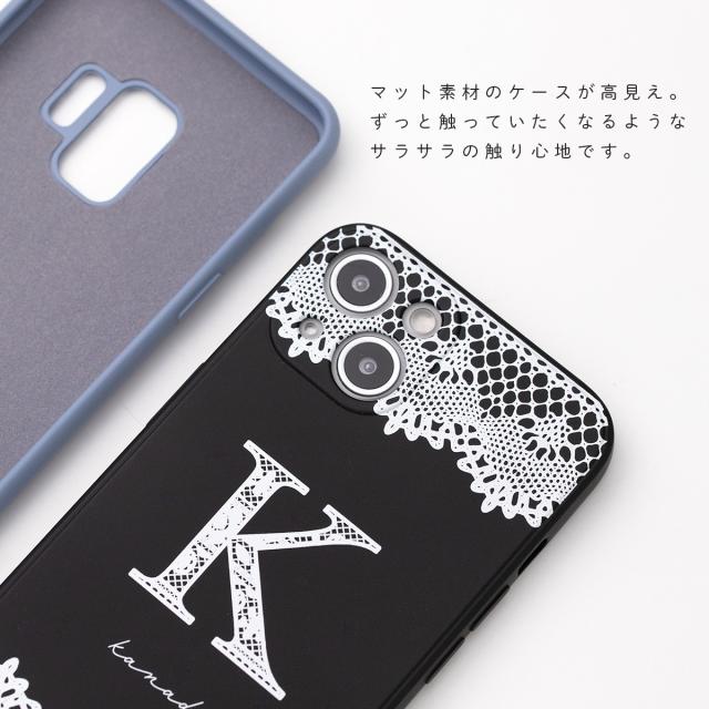 Galaxy 名入れ対応 レースプリント イニシャルケース