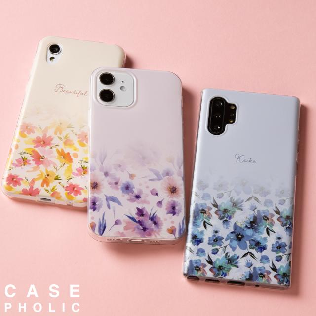 Galaxy メルティーフラワープリント TPUカスタムケース