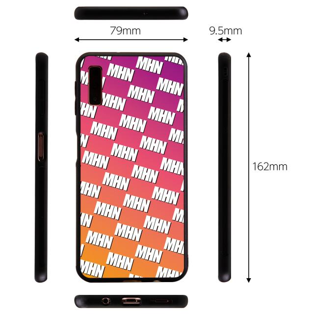 Galaxy A7 オーダーメイド モノグラム 背面9Hガラスケース