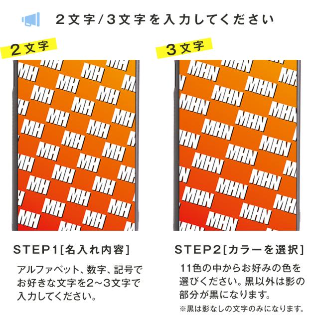 Galaxy A7 オーダーメイド モノグラム 背面9Hガラスケース