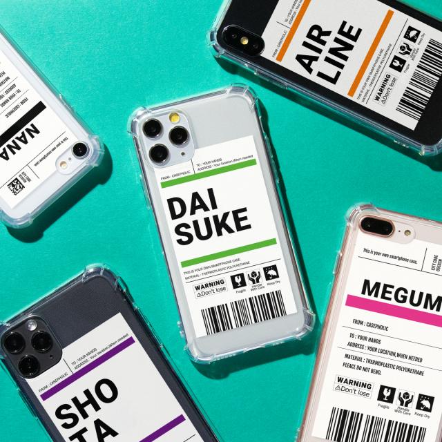 出荷ラベルモチーフ iPhone スマホケース