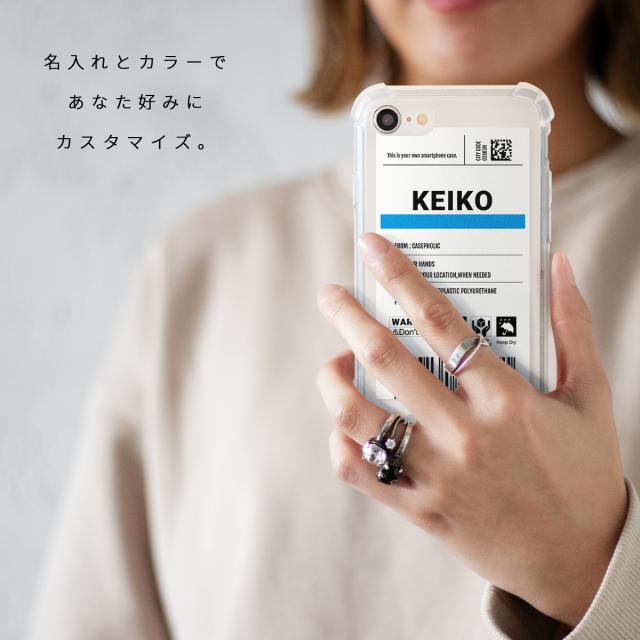出荷ラベルモチーフ iPhone スマホケース