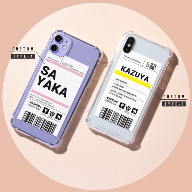 出荷ラベルモチーフ iPhone スマホケース