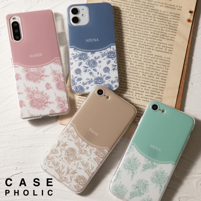 iPhone クラシックフラワー ソフトケース